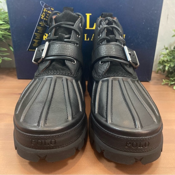 Polo Ralph Lauren Men's Oslo Low Waterproof Leather & Suede Duck Boots - Picture 5 of 13